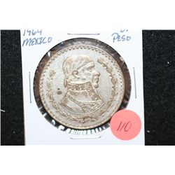 1964 Mexico Un Peso Foreign Coin