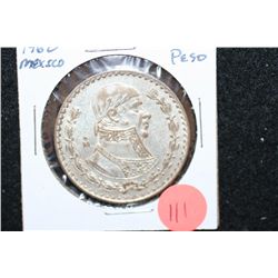 1962 Mexico Un Peso Foreign Coin