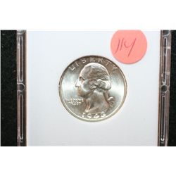 1943 Washington Quarter; MCPCG Graded MS66