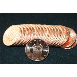 2011 Copper Round; .999 Fine Copper 1 Oz.; Roll, Lot of 20