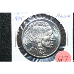 2012 Nickel Round; .995 Nickel 1/2 Oz.