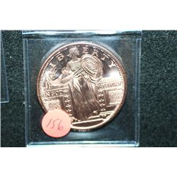 Copper Round; .999 Fine Copper 1 Oz.