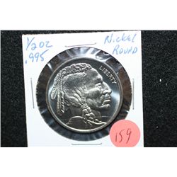 2012 Nickel Round; .995 Nickel 1/2 Oz.