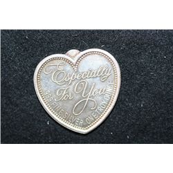 "Especially For You" Silver Heart Ingot; .999 Fine Silver 1 Oz.