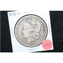 1878-CC Silver Morgan $1