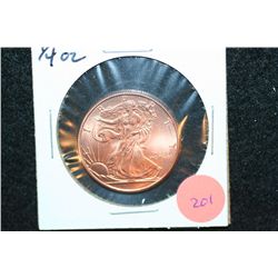 Golden State Mint Copper Round; .999 Fine Copper 1/4 Oz.