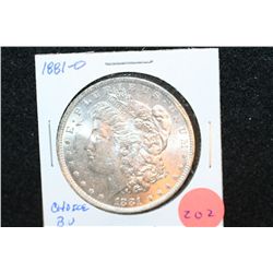 1881-O Silver Morgan $1; Choice BU