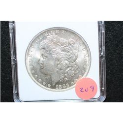 1883-O Silver Morgan $1; MCPCG Graded MS63