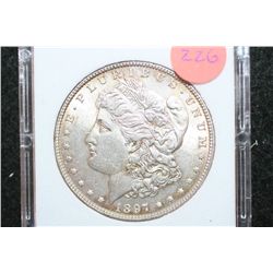 1897 Silver Morgan $1; MCPCG Graded MS62
