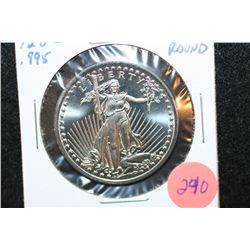 2012 Nickel Round; .995 Nickel 1/2 Oz.