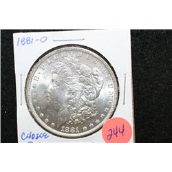 1881-O Silver Morgan $1; Choice BU