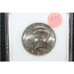 1992-D Kennedy Half Dollar; NNC Graded MS68