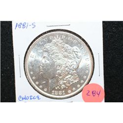 1881-S Silver Morgan $1; Choice BU