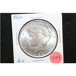 1922 Peace $1; AU