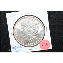 1900 Silver Morgan $1; Choice BU