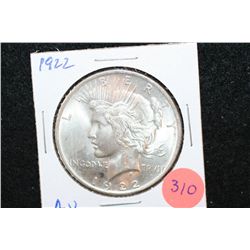 1922 Peace $1; AU