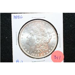 1886 Silver Morgan $1; BU