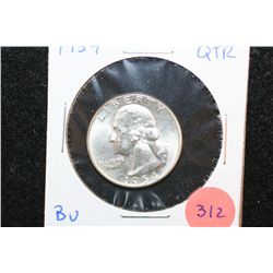1954 Washington Quarter; BU