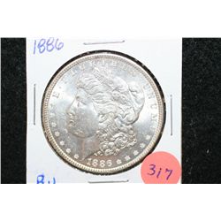 1886 Silver Morgan $1; BU