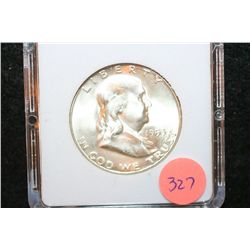 1953-S Ben Franklin Half Dollar; MCPCG Graded MS63