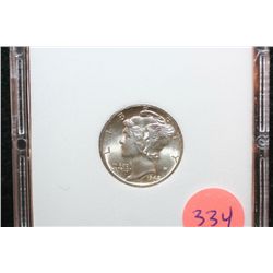 1942-D Mercury Dime; MCPCG Graded MS64