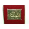 Image 2 : 1980 First Day Issue 22K Gold Replica Stamp W/Postal Stamp; American Architecture Lyndhurst-Tarrytow