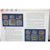 Image 2 : 1988 US Mint Coin Set Commerating Texan George Bush Elected President W/Postal Stamps; P&D Mints, UN