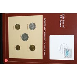 Democratic Republic of The Sudan; Coin Sets of All Nations W/Postal Stamp Dated 1985
