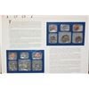 Image 2 : 1987 US Mint Coin Set Commerating Reagan & Gorbachev Signing the INF Treaty W/Postal Stamps; P&D Min
