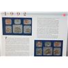 Image 2 : 1992 US Mint Coin Set Commerating First Official American-Russian Summit in US W/Postal Stamps; P&D 