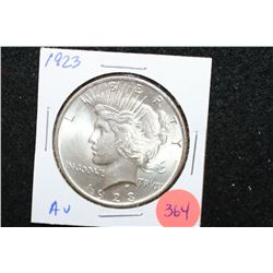 1923 Peace $1; AU