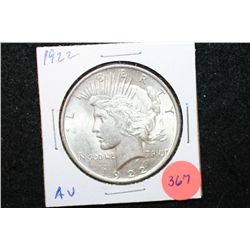 1922 Peace $1; AU