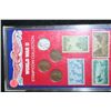 Image 1 : WWII Stamp/Coin Collection; Lot of 4 Wheat Back Penny & Lot of 4 Stamps