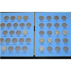 Whitman Coin Folder; Buffalo Nickel Collection 1913 to 1938; Incomplete