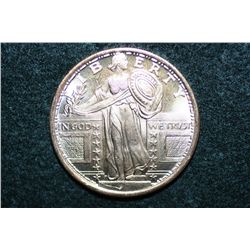Copper Round; .999 Fine Copper 1 Oz.