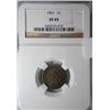 Image 1 : 1861  Indian penny  NGC 45