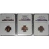 Image 1 : 1909VDB Lincoln pennys  NGC 65RB & an unc cleaned