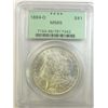 Image 1 : PCGS Green Label 1884-O $1, MS65 frosty white luster