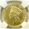Image 2 : 1874 $3  gold  NGCAU cleaned