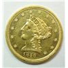 Image 1 : 1856 $ 2 1/2 Gold Ch Bu 60+/62, sought after early date