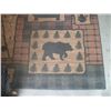 Image 2 : mohawk moose and bear rug 5'3" x 8' needs cleaning