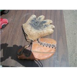 Franklin BM824L hodges model mitt and catchers .