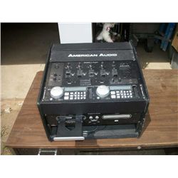 American audioi dj system-dual cd mixing center-model DCD-Pro 310- built in travel case. tested and 