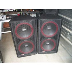 Lg. STS model T-28, 600 watts 41 1/2 tall 18 in speakers, 2 units, tested and working