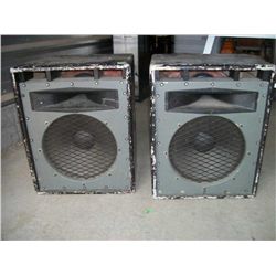 Dietz heart of texas PA speakers. tested and working, 24 1/2 tall