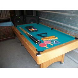 Wood pool table/ping pong table. table needs repair. 46in x  7ft