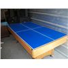 Image 2 : Wood pool table/ping pong table. table needs repair. 46in x  7ft