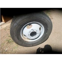 6 Ford Dually rims and tires 235/85/r16  Some of the tires are severely weather checked