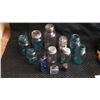 Image 1 : 12 pcs Old mason jars and glass .