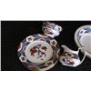 Image 2 : Spode--England, Fine bone china Y-8540 Shima Border, 2 bowls, 1 soup, 1 creamer, 5 salad plates